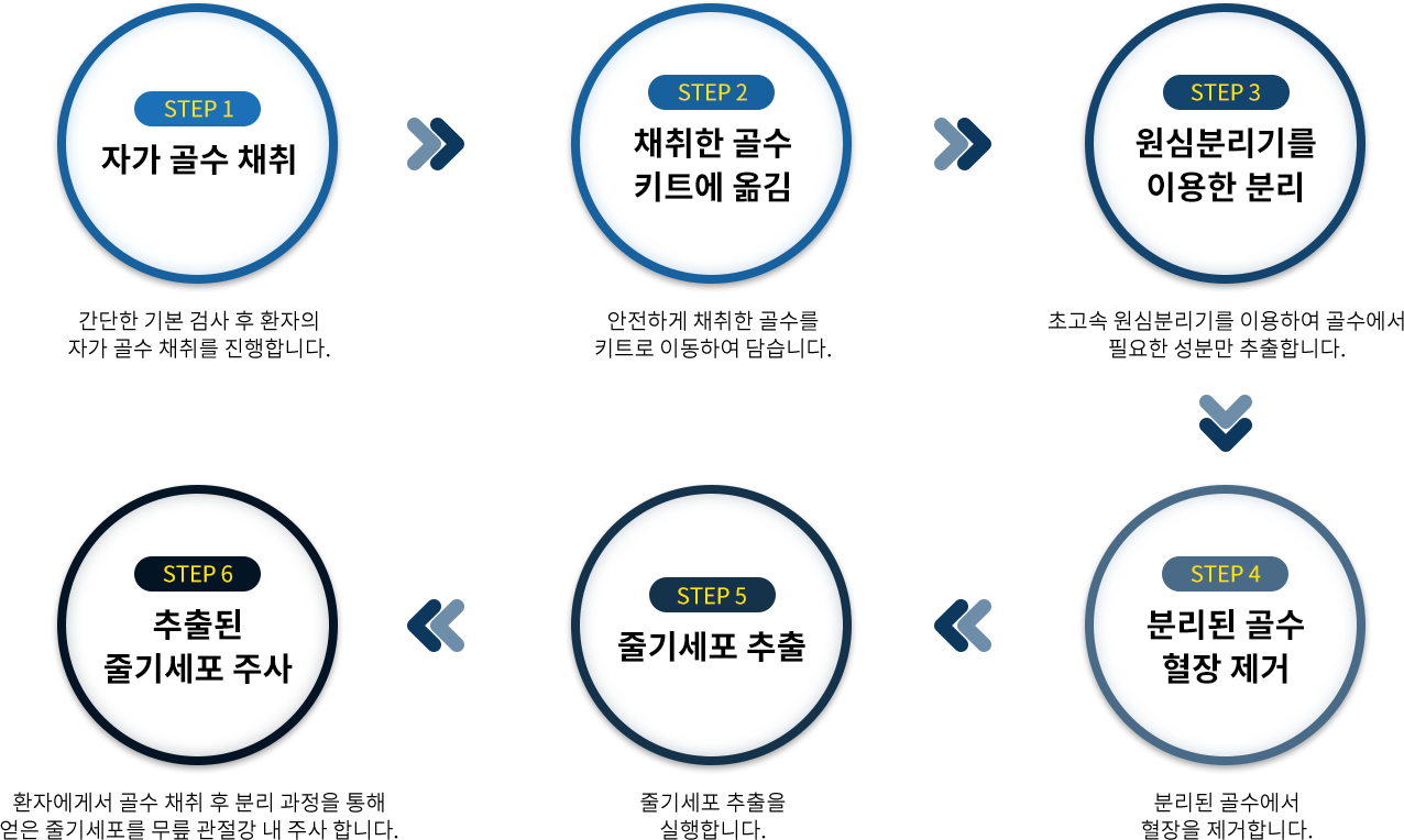 줄기세포 주사시술 과정